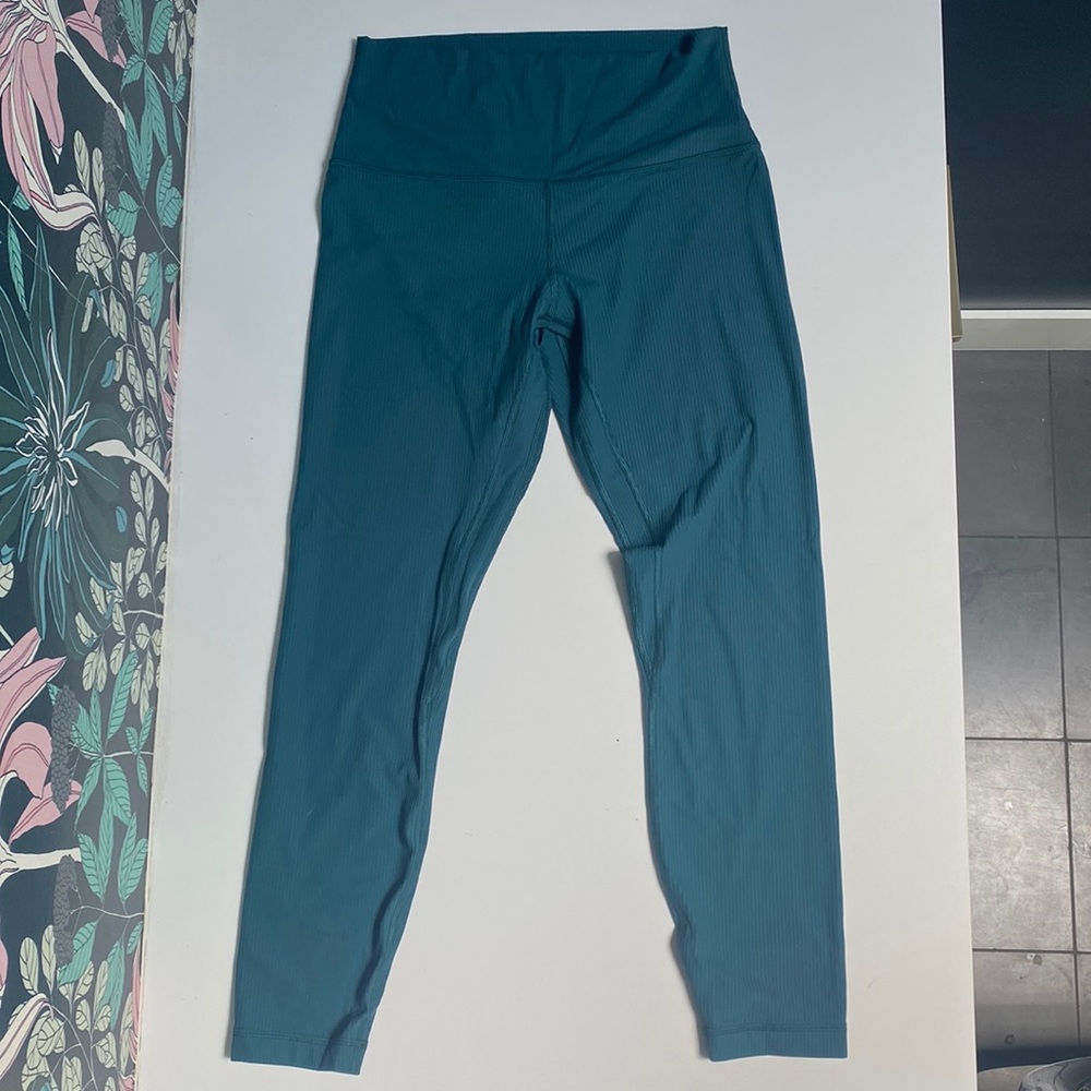 lululemon Align™ Ribbed HR Pant 25" GRNJ 8